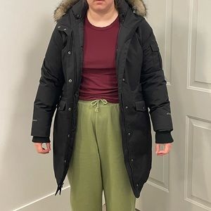 Eddie Bauer Superior Down Stadium Parka (L, black)